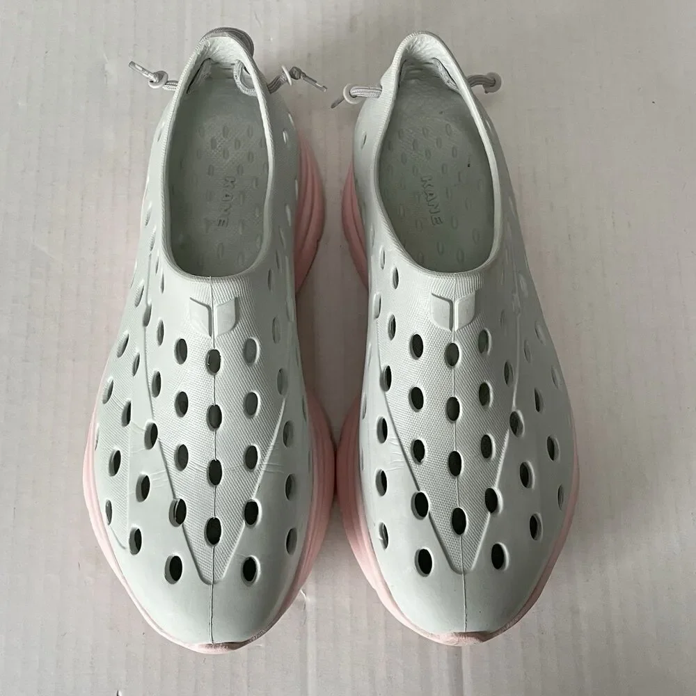 Kane Revive Recovery Shoes Unisex W9 M7 Gray Pink Active Vented Rubber Waterproo